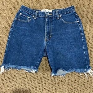 Express bleu high waisted Jean Shorts